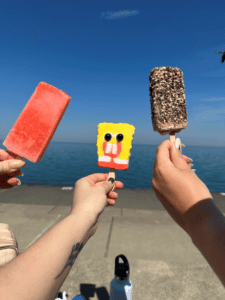 Popsicles at the lake